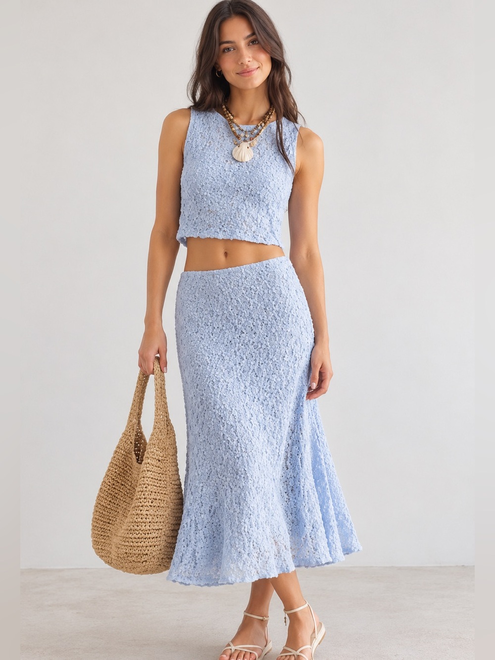 Free People Skirt Set Laney 2 Piece Medium